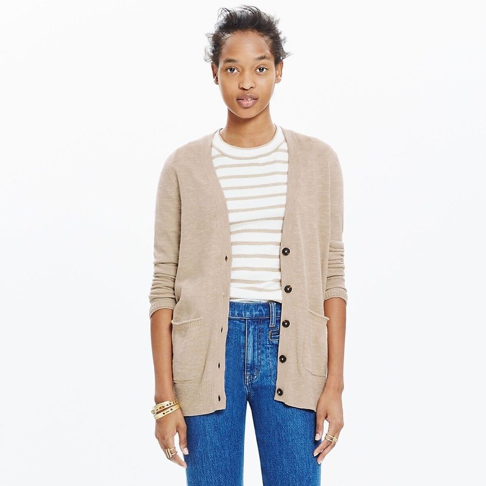 Madewell Marled Graduate Cardigan Size Small